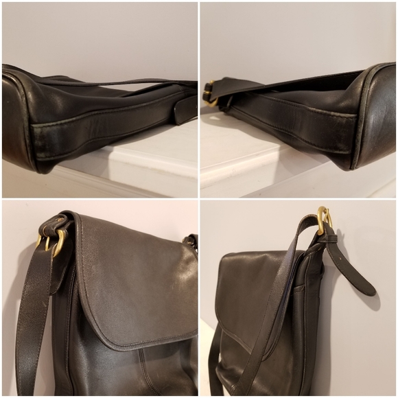 Coach Vintage Black Leather Whitney Bag Style 4115 - Picture 4 of 8